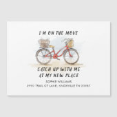 Op de Move Watercoler Fiets Nieuw Adres Verhuizen (Voorkant)