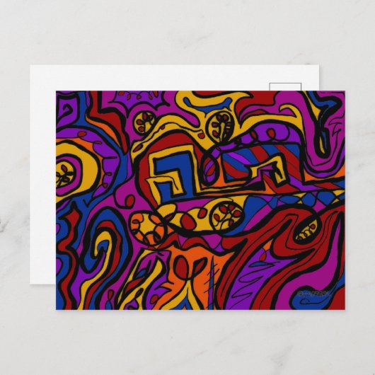 Op de muur briefkaart (Voorkant / Achterkant)