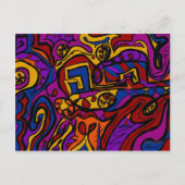 Op de muur briefkaart (Voorkant)