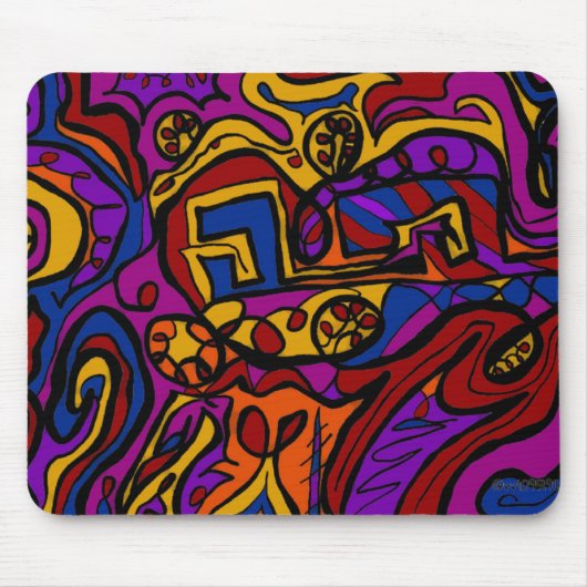 Op de muur muismat (Voorkant)