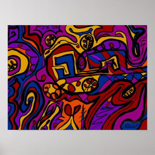 Op de muur poster (Voorkant)