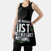 Op de Naughty-lijst betreur ik niets nieuws Schort (Insitu)