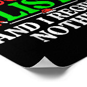 Op de Naughty List betreur ik niets grappigs Poster (Hoek)