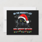 Op de Naughty List en ik betreur het dat er niets (Achterkant)