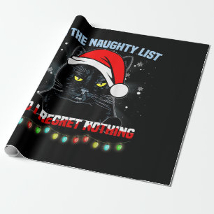 Op de Naughty List en ik betreur het dat er niets  Cadeaupapier