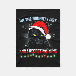 Op de Naughty List en ik betreur het dat er niets Fleece Deken