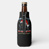 Op de Naughty List en ik betreur het dat er niets  Flesjeskoeler (Fles Achterkant)