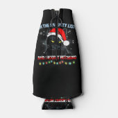 Op de Naughty List en ik betreur het dat er niets  Flesjeskoeler (Achterkant)