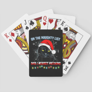 Op de Naughty List en ik betreur het dat er niets Pokerkaarten