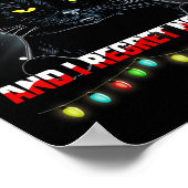 Op de Naughty List en ik betreur het dat er niets  Poster (Hoek)