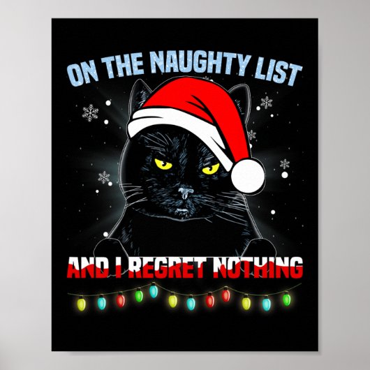 Op de Naughty List en ik betreur het dat er niets  Poster (Voorkant)