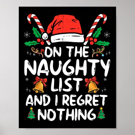 Op de Naughty List en ik betreur het dat er niets Poster (Voorkant)