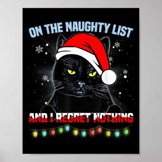 Op de Naughty List en ik betreur het dat er niets Poster (Voorkant)