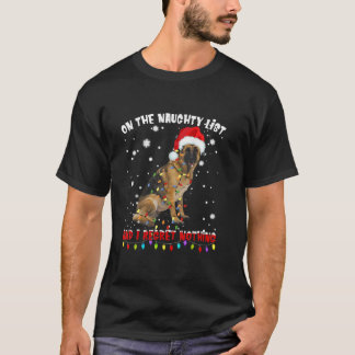 Op de Naughty List en ik betreur het dat er niets T-shirt