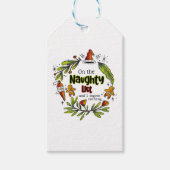 Op de Naughty List en ik betreur niets Cadeaulabel (Voorkant)