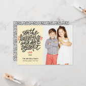 Op de Naughty List | Funny Holiday-fotokaarten Kaart (Voorkant / Achterkant in situ)