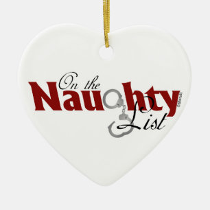 Op de Naughty List Keramisch Ornament