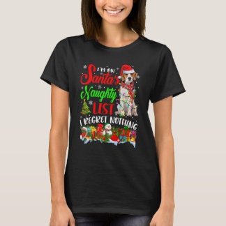 Op de Naughty List Xmas Beagle T-shirt