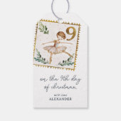 Op de negende kerstdag cadeaulabel (Achterkant)