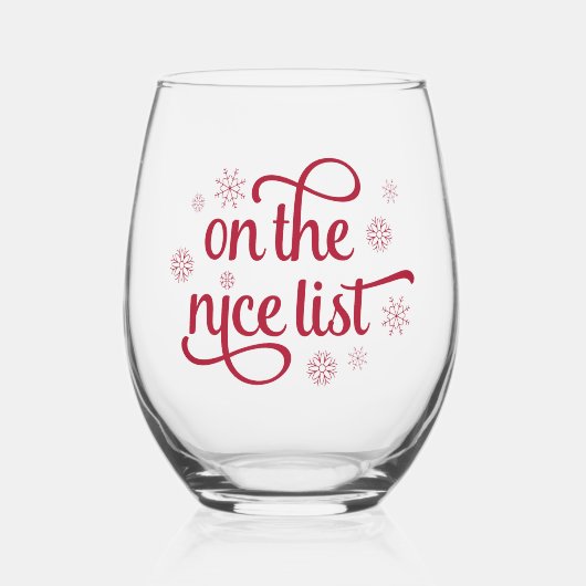 Op de Nice-lijst Wijnglas Zonder Voet (Voorkant)