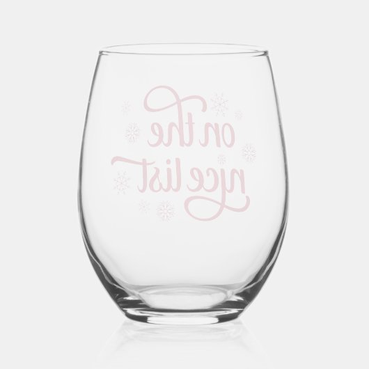 Op de Nice-lijst Wijnglas Zonder Voet (Achterkant)