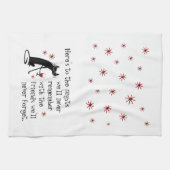 Op de Nights Friends Wine Toast Theedoek (Horizontaal)