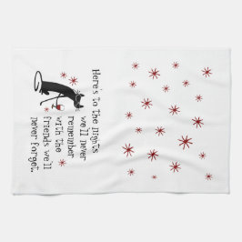 Op de Nights Friends Wine Toast Theedoek