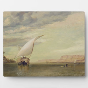 Op de Nijl (olie op canvas) Fotoplaat