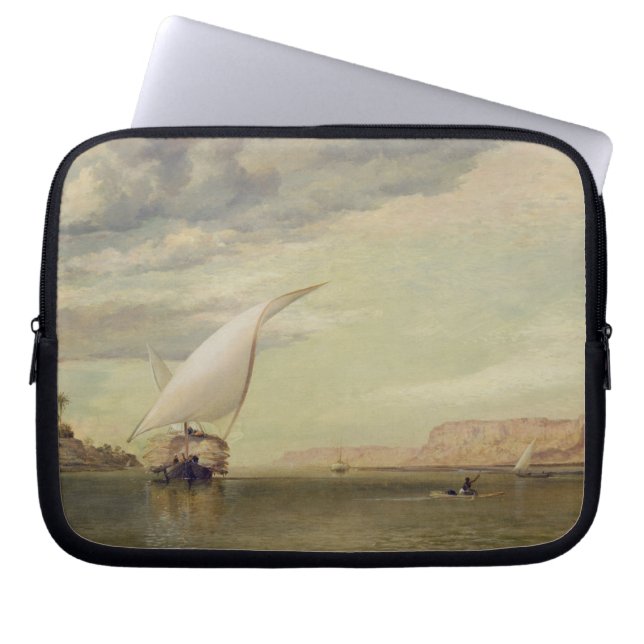 Op de Nijl (olie op canvas) Laptop Sleeve (Voorkant)