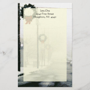 Op de Noord-Winterstraten met de makreel Briefpapier