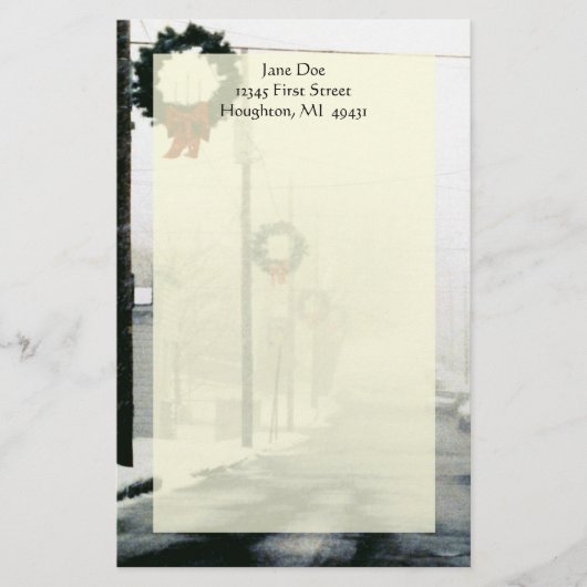 Op de Noord-Winterstraten met de makreel Briefpapier (Voorkant)