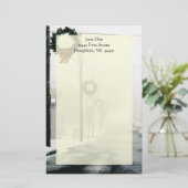 Op de Noord-Winterstraten met de makreel Briefpapier (Staand voorkant)