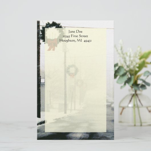 Op de Noord-Winterstraten met de makreel Briefpapier (Staand voorkant)