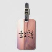 op de oceaan geïnspireerd bagagelabel (Voorkant (verticaal))