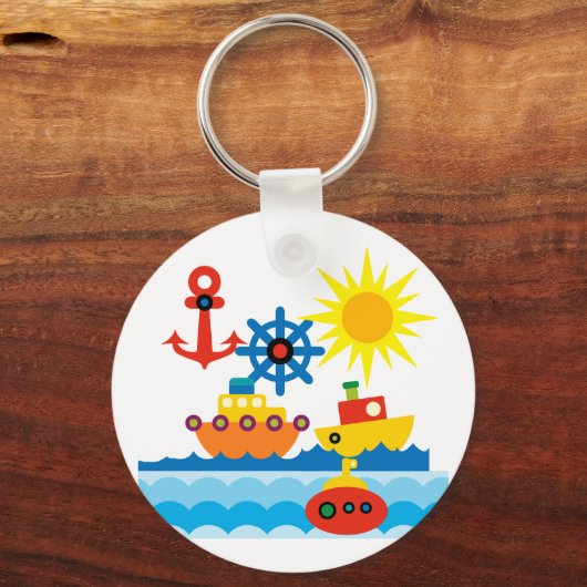 Op de oceaan sleutelhanger (Voorkant)