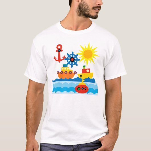 Op de oceaan t-shirt (Voorkant)