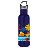 Op de Oceaan Waterfles (Voorkant)