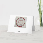 Op de oceaanstrand lopen kaart (Achterkant)