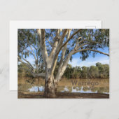 Op de oevers van de Warrego Feestdagenkaart (Voorkant / Achterkant)