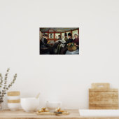 Op de Omnibus, 1880 Poster (Keuken)