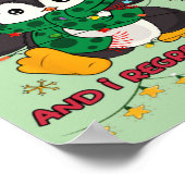 Op de ondeugende lijst en ik betreur niets Peguin Poster (Hoek)