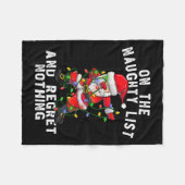 Op de ondeugende lijst en ik heb geen spijt van da fleece deken (Voorkant (Horizontaal))