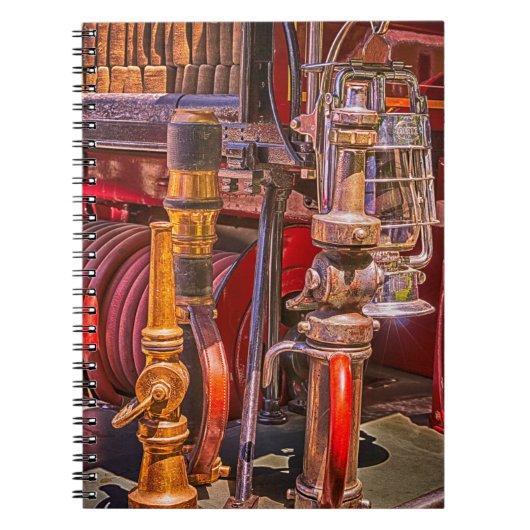 Op de oude vuurtruck notitieboek (Voorkant)