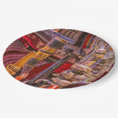 Op de oude vuurtruck papieren bordje (Gekanteld)