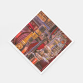 Op de oude vuurtruck servet (Hoek)