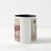 Op de Piano, 1887 (olie op doek) Mok (Midden)