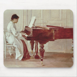 Op de Piano, 1887 (olie op doek) Muismat