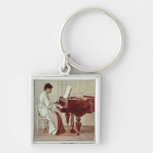 Op de Piano, 1887 (olie op doek) Sleutelhanger