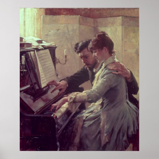 Op de Piano Poster (Voorkant)