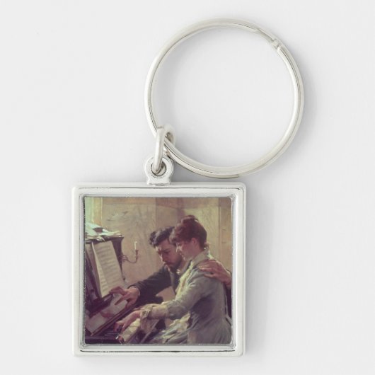 Op de Piano Sleutelhanger (Voorkant)